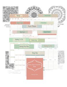 homeschool planner for busy moms to self care