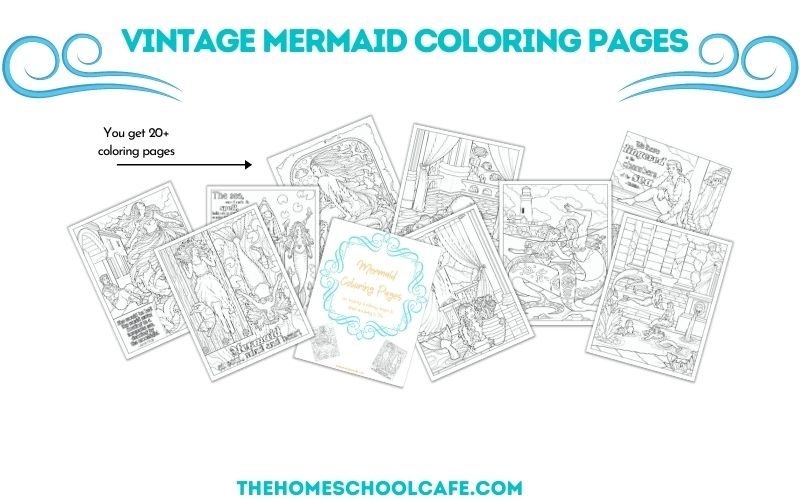 mermaid coloring pages
